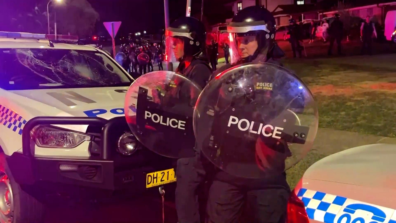 Police disperse crowds after Sydney church stabbing